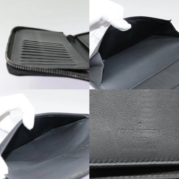 LOUIS VUITTON Monogram Shadow Zippy Wallet Vertical Black M62902 LV Auth 91911 - Picture 14 of 15